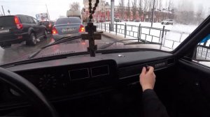 ЕДУ на Ваз 2107 от первого лица _ Улетел в сугроб от первого лица