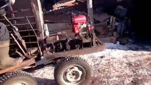 МТ Переломка. Зимние Покатушки.Winter riding on a minitractor