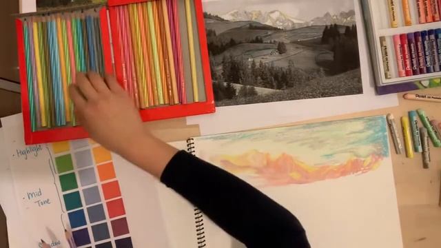 Art 09 Landscape drawing in Fauvism style
