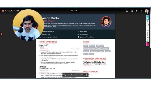 The Resume That Got me into BrowserStack, Wingify. (with Download) | Automation Tester Resume