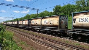 Электровозы 2ЭС6-736 и 2ЭС6-818 «Синара» с грузовым поездом