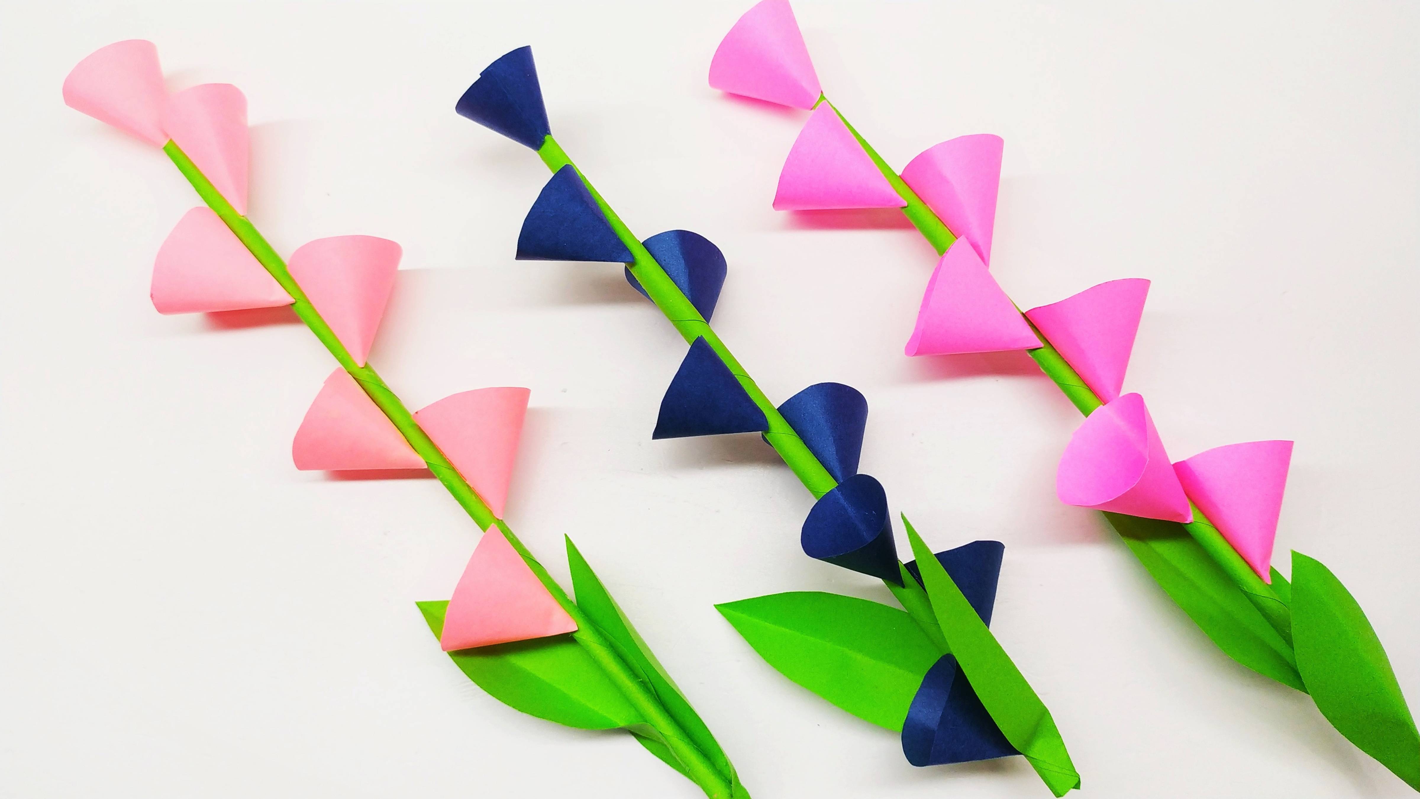 ЦВЕТЫ ИЗ БУМАГИ.  ЛЕГКО И ПРОСТО смотреть онлайн