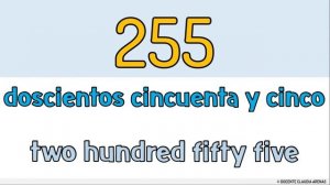 NÚMEROS del 200 al 300 EN ESPAÑOL E INGLES escritos💫🧒👧 I SPANISH ENGLISH Numbers 200-300