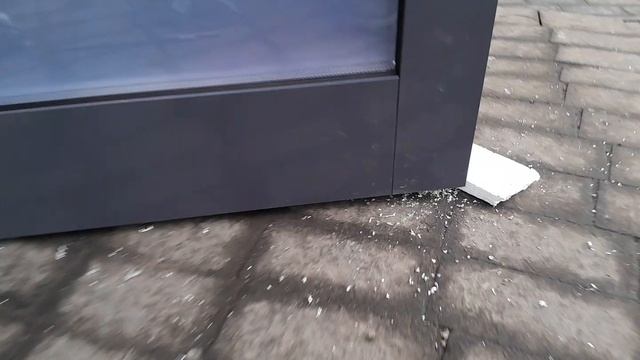 Алюминиевая светопрозрачная дверь зазоры #алюминиевыеконструкции