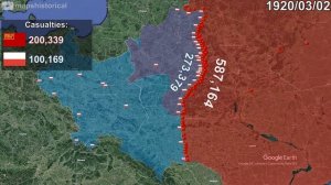 Polish-Soviet War in 1 minute using Google Earth
