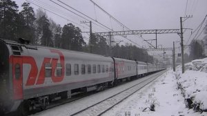 ЧС2Т-953 с поездом №138 Москва - Хельсинки