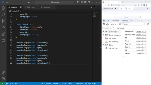ОБЪЕКТЫ в JS // JavaScript OBJECTS