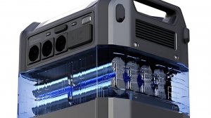 Портативная автономная электростанция Segway CUBE 1000 номинальной мощностью 2200 Вт. В России.