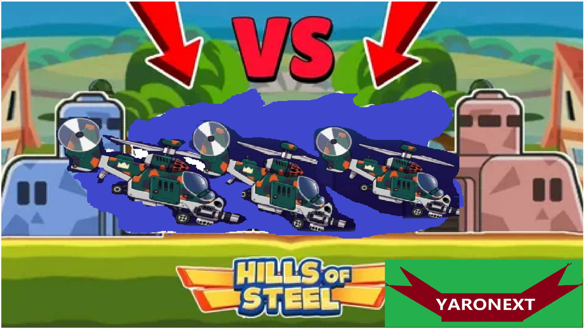 ВЕРТОЛЁТ СТАЛКЕР В РЕЖИМЕ КОМАНДИР Против ВСЕХ ТАНКОВ! // Hills of Steel смотреть онлайн