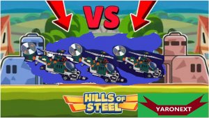 ВЕРТОЛЁТ СТАЛКЕР В РЕЖИМЕ КОМАНДИР Против ВСЕХ ТАНКОВ! // Hills of Steel