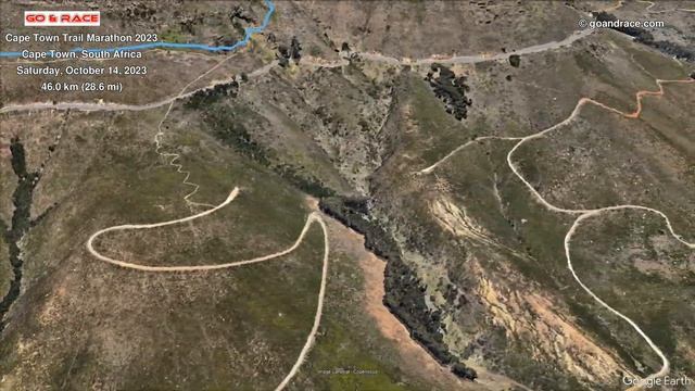 Cape Town Trail Marathon 2023: fly over the 46 km race path! смотреть онлайн