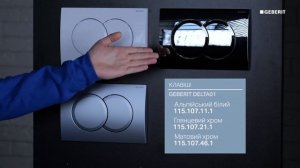 Смывные клавиши для инсталляций Geberit cо сливным бачком Delta