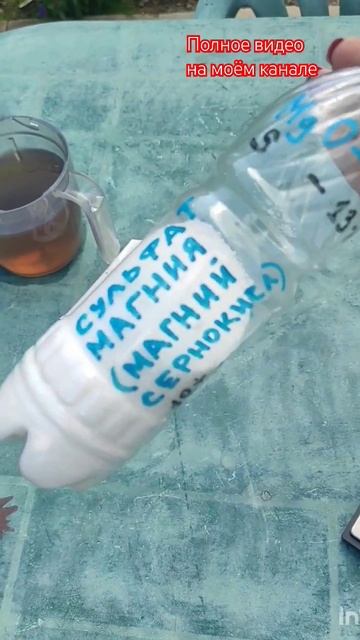 Подкормка гортензий. Готовлю боковую смесь.