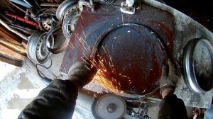 Шкив большого диаметра из автомобильного диска под профиль Д(Г) своими руками. Для граблей .