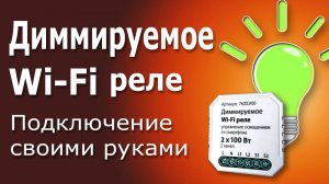 Диммируемое  Wi-Fi Реле для Управления Освещением. Принцип действия и схема подключения умного реле