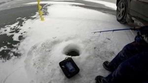 ПОИСКИ СУДАКА с эхолотом ПРАКТИК 8. Ловля СУДАКА НА РАТТЛИН. Зимняя рыбалка на водохранилище.