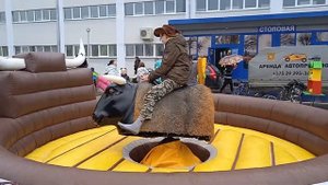 аттракцион бык родео #rodeo #bullriding