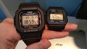 Casio F-91W X G-Shock G-5600 (Beep of Hour)