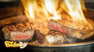 Ультимативная уличная еда! Видео приготовления стейка