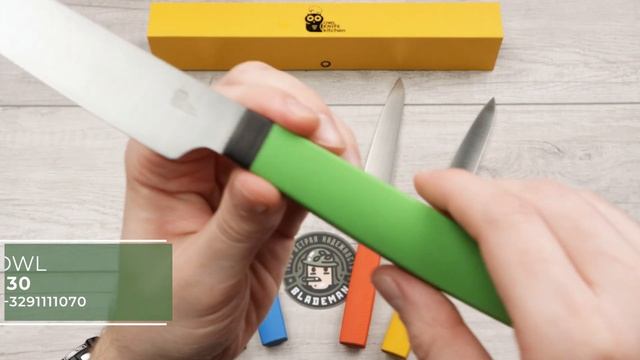 Кухонный нож универсальный OWL KNIFE U130 F, N690 Cryo, G10