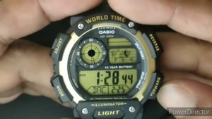 casio ae-1400wh watch time settings tutorial #watchservicebd