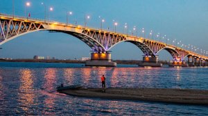 Вечерний и ночной Саратов.