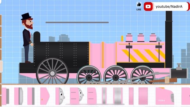 Labo Brick Train #136 Black-Pink Locomotive Train | Labo Lado - Polar Express - Locomotive смотреть онлайн