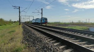 Северный Крым. Рельсовый Автобус РА3 Сообщением Армянск - Феодосия, перегон: Богемка - Джанкой.