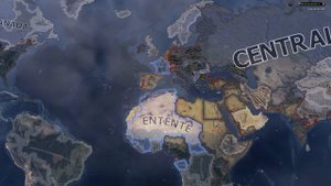 HOI4 Timelapse - What if USA, Russia and Italy joined the Central Powers in WW1?