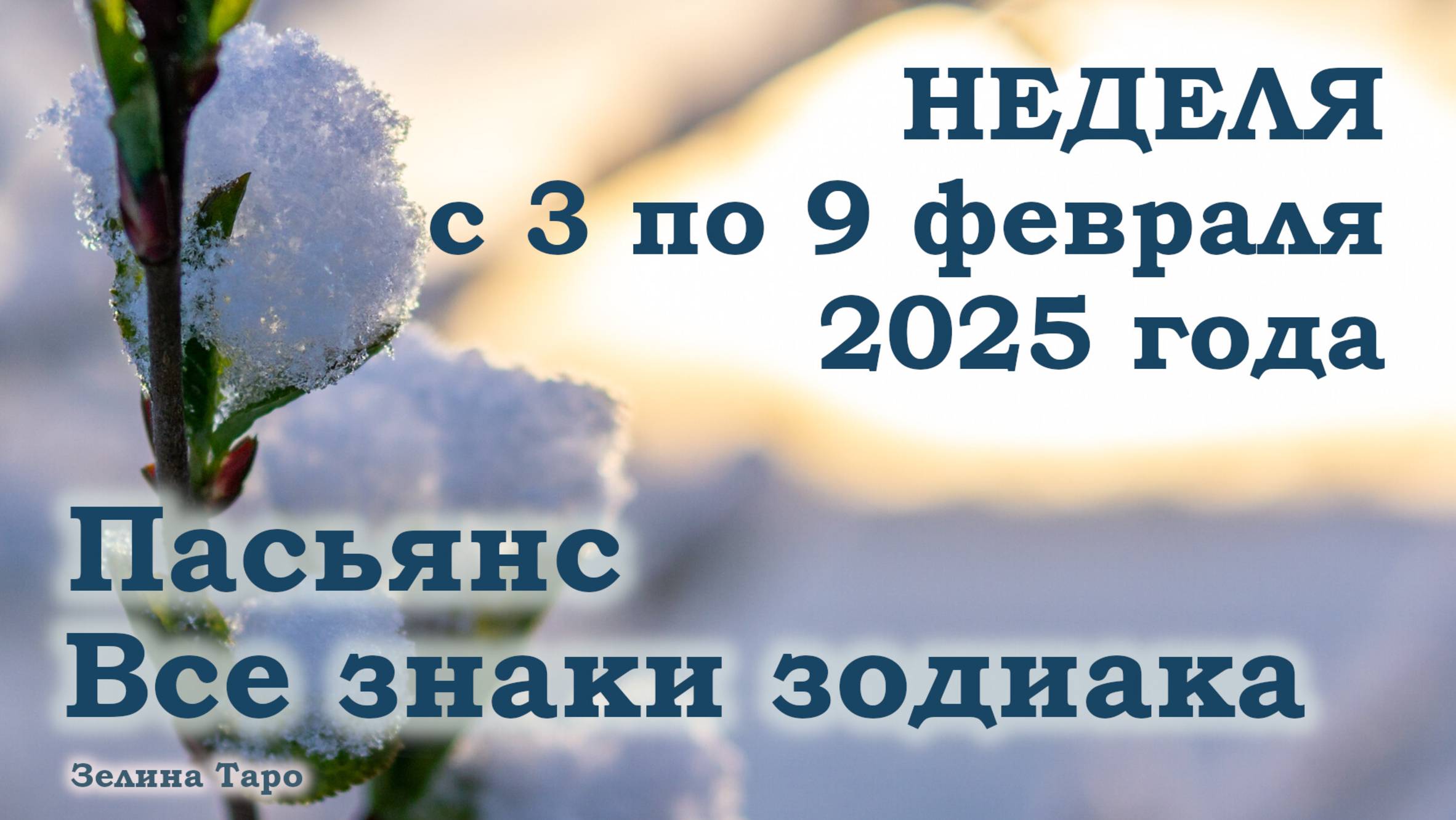 ПАСЬЯНС | Прогноз на неделю с 3 по 9 февраля 2025 года для всех знаков зодиака
