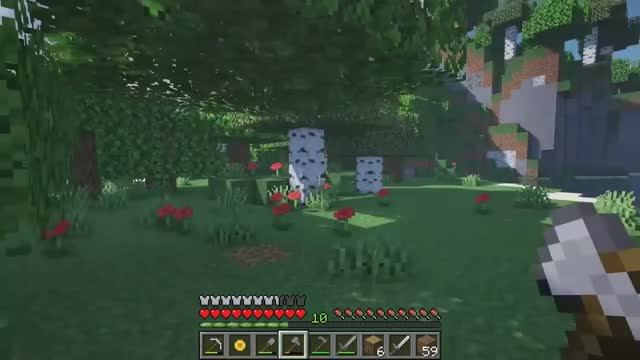 Собираем ресурсы и обустраиваем базу! Полезные находки в шахте Minecraft! 🏠🔨