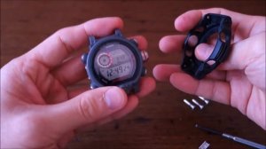 Removing Straps & Bezel from GW-9400 Rangeman & fit G-Shock Strap Adaptors - Perth WAtch Suppl #14