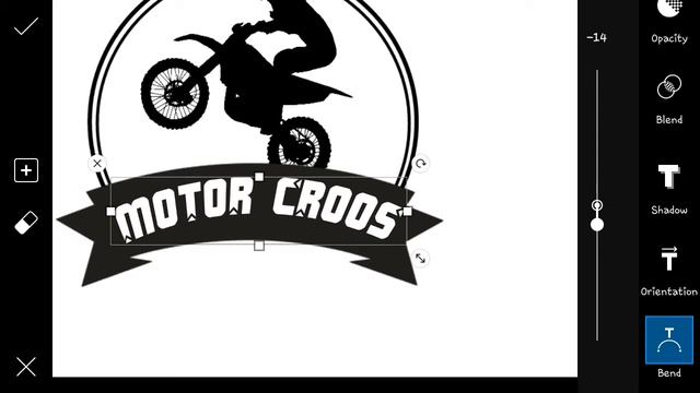 Motor croos logo design/professional logo maker  usign picart pixel lab tutorial