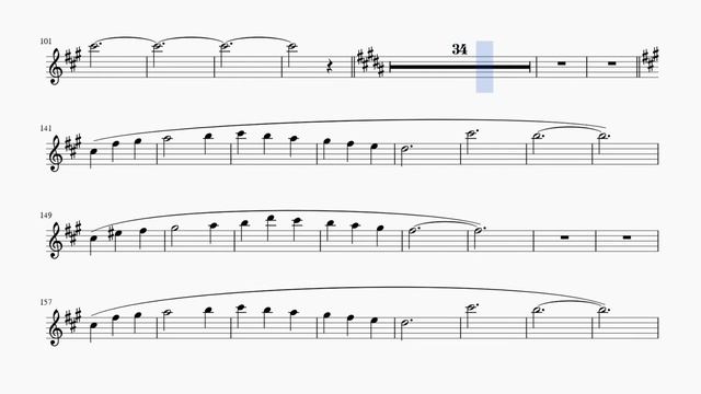 Sous le ciel de Paris. Hubert Yves Adrien Giraud. Minus for alto sax