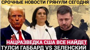 Зеленский в панике после заявления нового директора Нацразведки США Габбард!