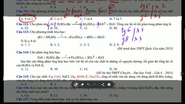 HÓA 11. CHƯƠNG 2. TRẮC NGHIỆM LÝ THUYẾT LƯU HUỲNH (SULFUR) VÀ HỢP CHẤT (8) смотреть онлайн