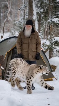 Снежный барс  знакомство в горах леопард