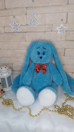 милый зайка🎄🎁💙🐇#игрушки#новогодниеигрушки#подаркинановыйгод#вязанныеигрушки#2023