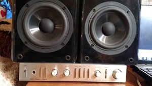 Fisher CA-M300 PRE-MAIN amplifier, Yamaha NX-E200 (60Watt)quick demo