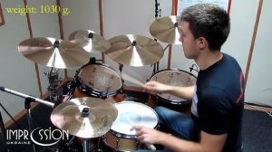 Impression Traditional Medium Thin Crash 16"  weight: 1030 g.