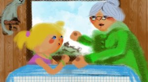 Рисуем бабушку и внучку