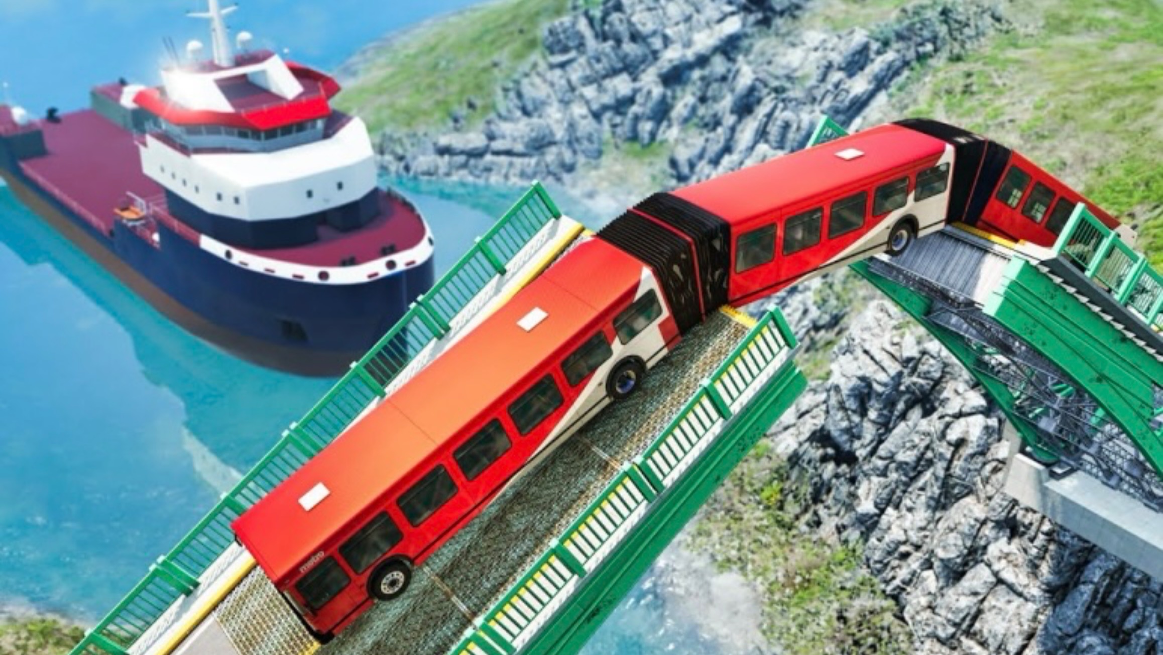 Автобусы попадают в аварии в BeamNG Drive смотреть онлайн