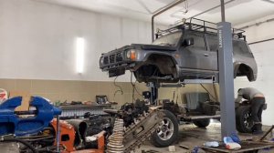 Снимаем кузов от рамы.#nissanpatrol