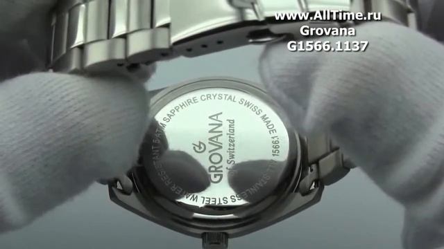 Мужские наручные швейцарские часы Grovana G1566.1137 смотреть онлайн