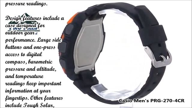Casio Men's PRG-270-4CR Pro-Trek смотреть онлайн