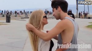 Kissing Prank! - Blowjob prank on a dwarf!!! (GONE SEXUAL)