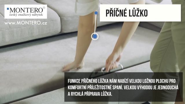 Sedací soupravy MONTERO® - Funkce Příčné lůžko смотреть онлайн