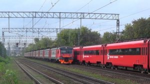 Электропоезда ЭД4МКМ-0006 Аэроэкспресс и ЭД4М-0430