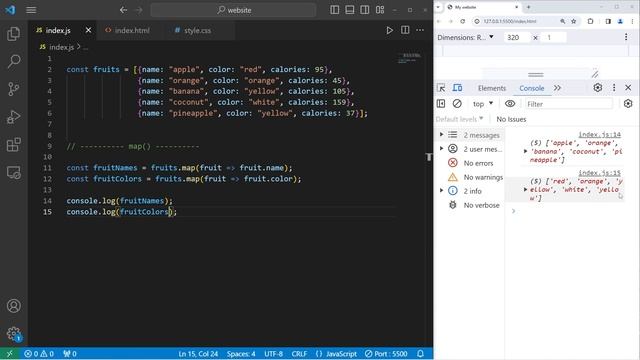 JavaScript ARRAYS of OBJECTS are easy _48