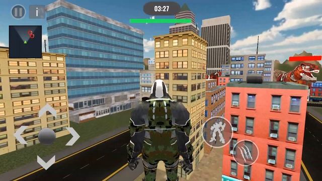 ► Gorilla Robot Transformer - US Army Robot Gorilla Rampage Gorilla Attack 3D Android Gameplay смотреть онлайн